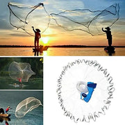 8ft (2.4m) Fishing Casting Net with Sinkers Weights by NZ Diver