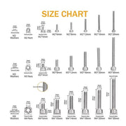 1080Pcs M2 M3 M4 Hex Button Head Socket Screw Stainless Steel by salelink.co.nz