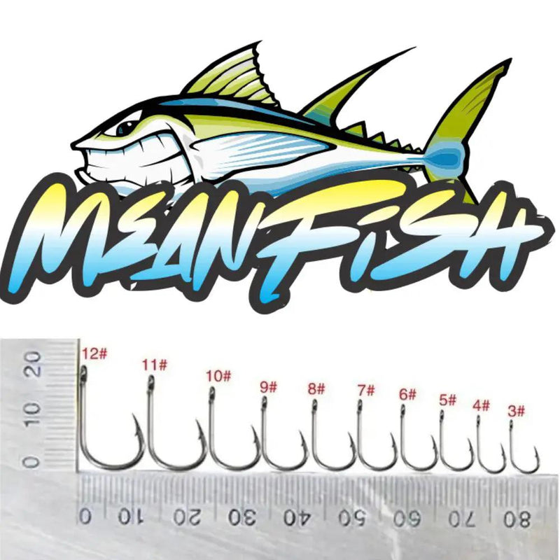 High Carbon Steel Fishing Hooks Set 50pcs by NZ Diver
