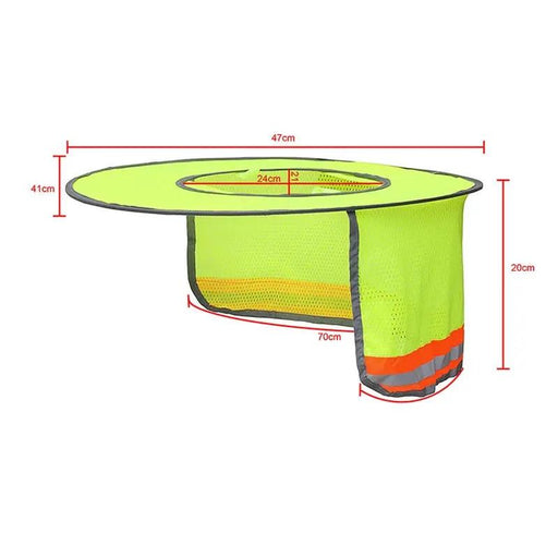 Hi Vis Hard Hat Helmet Brim Sun shield by dealonline.co.nz