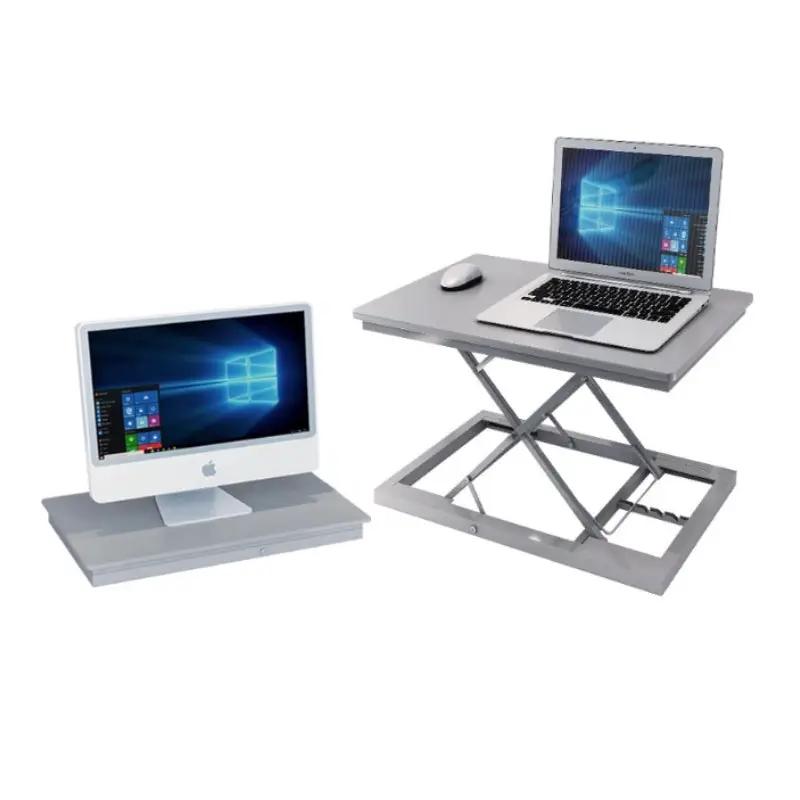 Adjustable Laptop Table Desk - Silver&Grey by salelink.co.nz