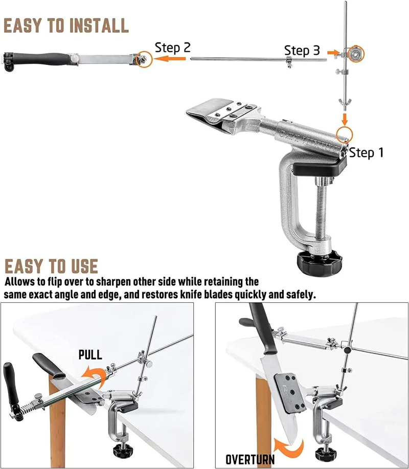 RUIXIN PRO RX-008 Professional Knife Sharpener by salelink.co.nz