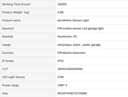 30W LED Security Light with Motion Sensor Outdoor Twin Spotlight Garage IP54 by salelink.co.nz