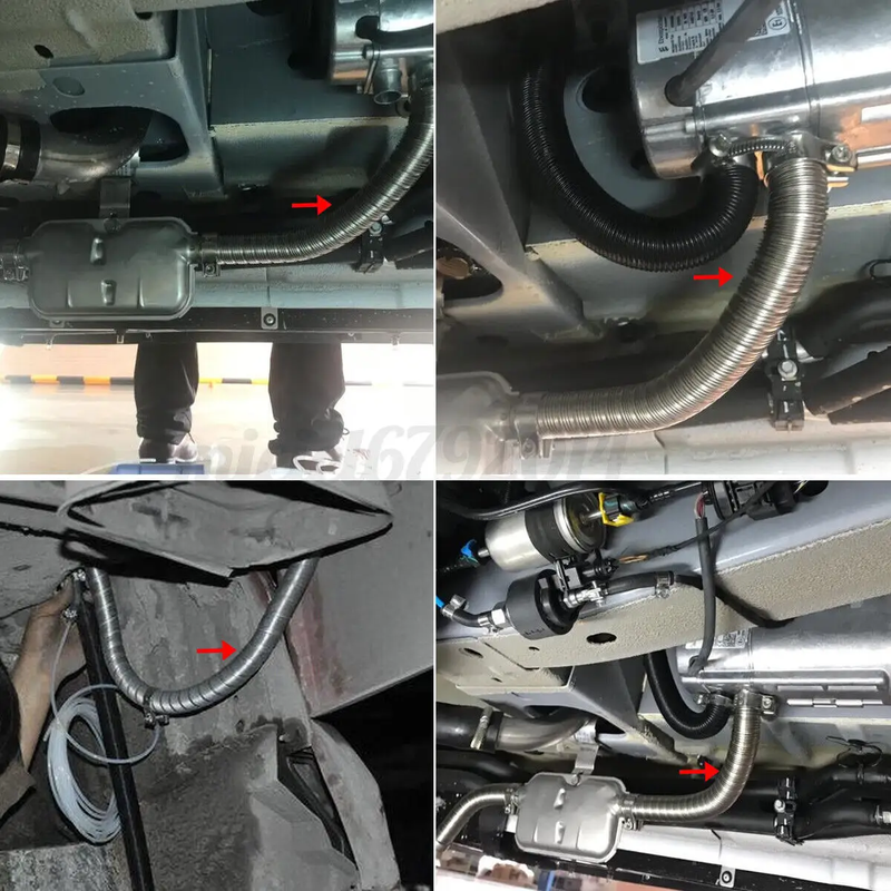 120cm Car Parking Air Heater Diesel Heater Exhaust Pipe Hose by salelink.co.nz