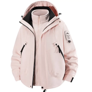 Unisex 3-in-1 Detachable Outdoor Jacket Waterproof Windproof Mountain Coat by dealonline.co.nz