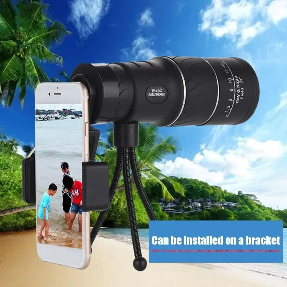 China China 16X52 Monocular Telescope Optical Lens High Definition Handy Optics Scope Dual Focus Zoom 16X Binocular for Outdoor Camp Hunting