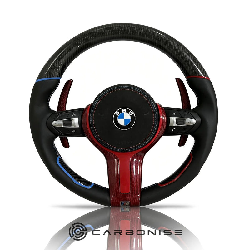 BMW Steering Wheel (Carbon Fiber+Smooth Leather) @16 by CARBONISE
