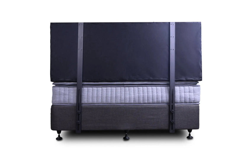 Fenland Headboard Black Velvet Super King by sue-e furniture