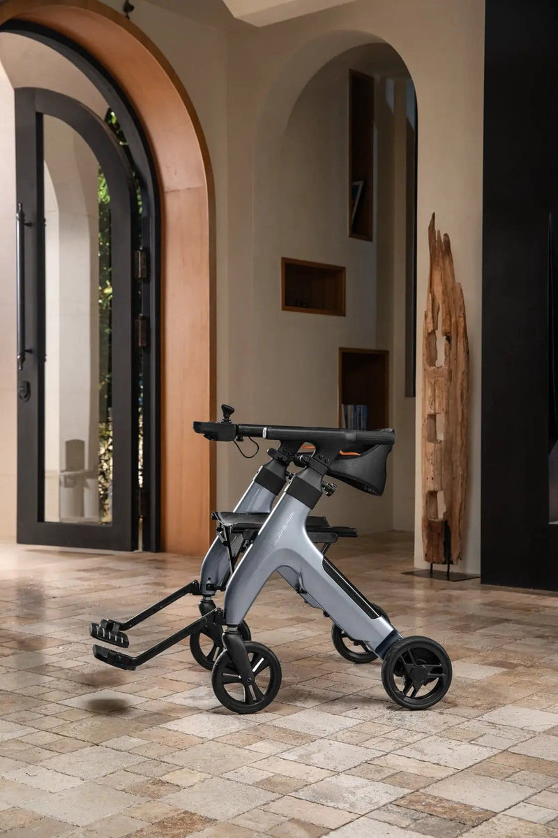 Kiwi eRide Kiwi eRide 4 in 1 Electric Rollator, Wheelchair, Walker with Seat, Foldable Transport Wheelchair Black 4 in 1 Electric Rollator, Wheelchair, Walker with Seat, Foldable Transport Wheelchair Black