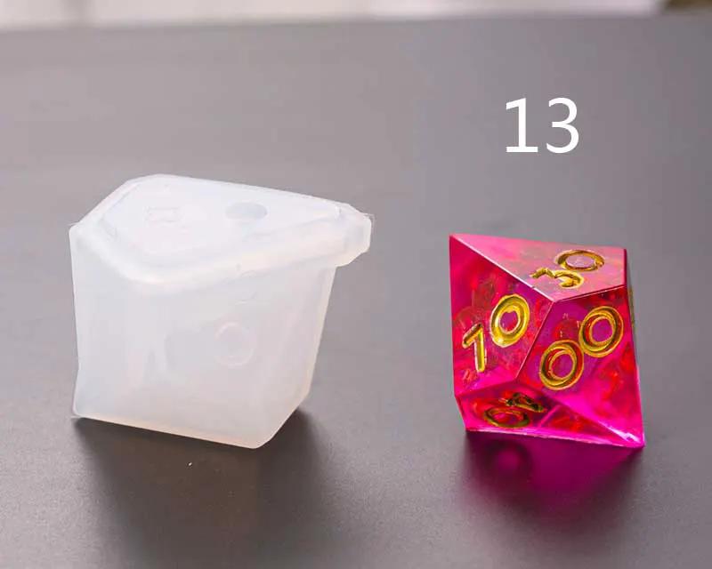 Dice Silicone Resin Casting Moulds Multiple Shapes Polyhedral Dice Moulds for Resin Lovers Table Games DIY Making by Resin Art NZ