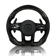 Mercedes-Benz Steering Wheel (Carbon Fiber+Perforated Leather) #16 by CARBONISE