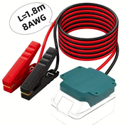 18V Makita 8AWG Jump Starter Cable 1.8m by salelink.co.nz