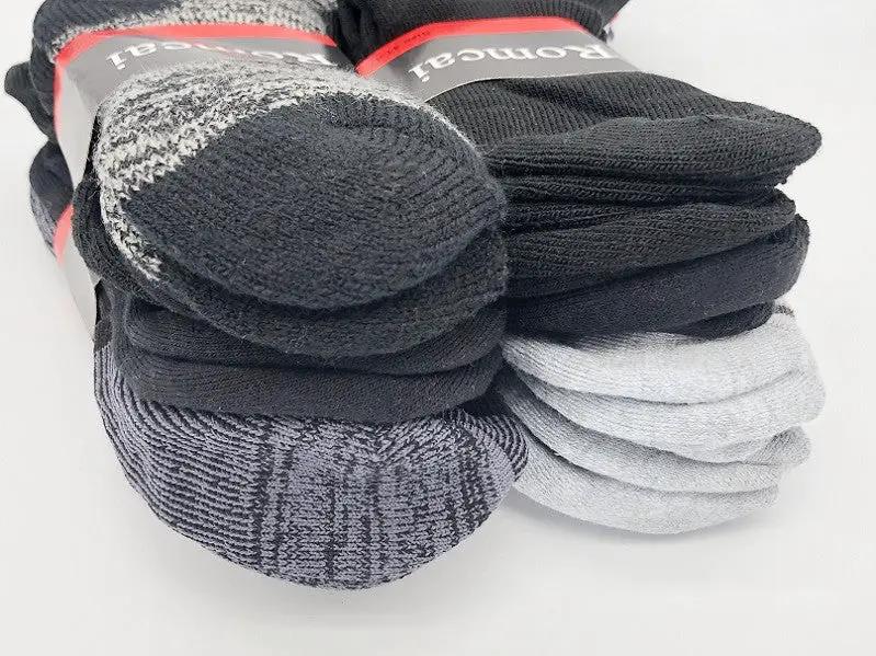 12 Pairs Thermal Socks Work Socks Cushioned Mixed Colour & Pattern by dealonline.co.nz