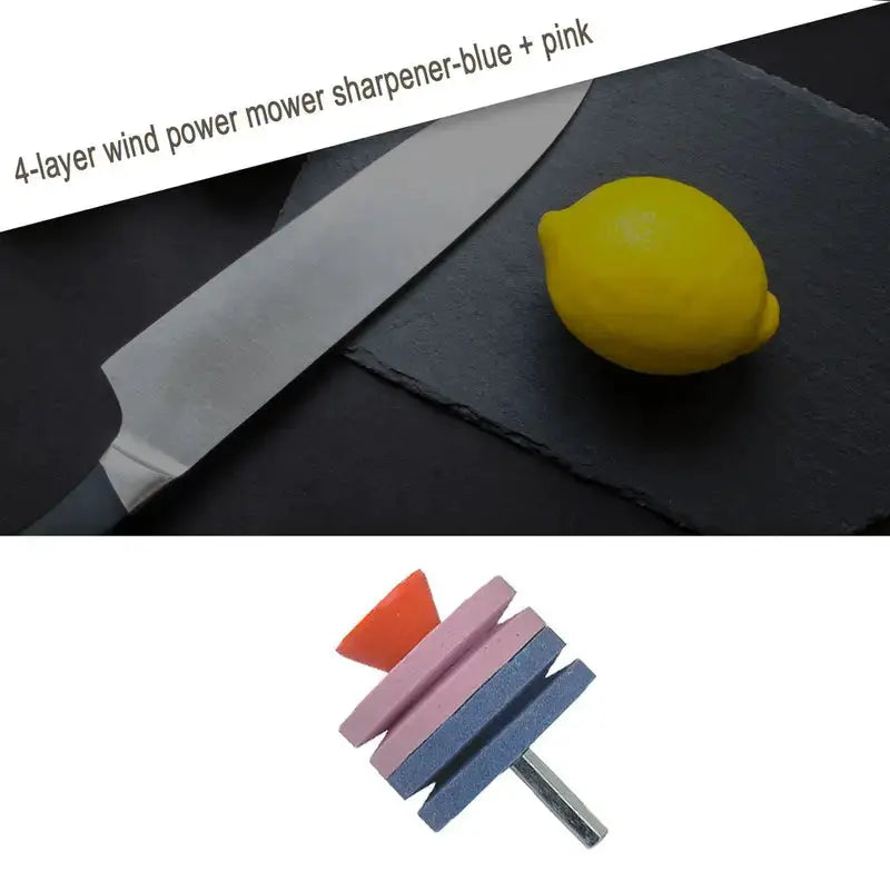 Zendrop Industrial 4 Layer Wind Power Knife Sharpener for Mower Blades Industrial 4 Layer Wind Power Mower Knife Sharpener