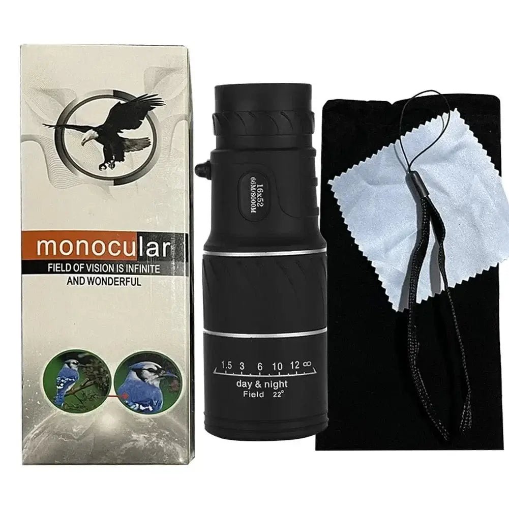 China China Binoculars Case Bag 16X52 Monocular Telescope Optical Lens High Definition Handy Optics Scope Dual Focus Zoom 16X Binocular for Outdoor Camp Hunting