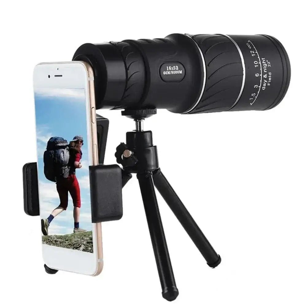 China China 16X52 Monocular Telescope Optical Lens High Definition Handy Optics Scope Dual Focus Zoom 16X Binocular for Outdoor Camp Hunting