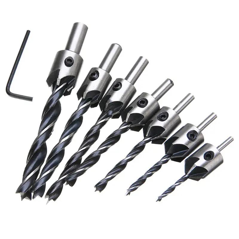23pcs Woodworking Chamfer Drilling Tool Kit by salelink.co.nz