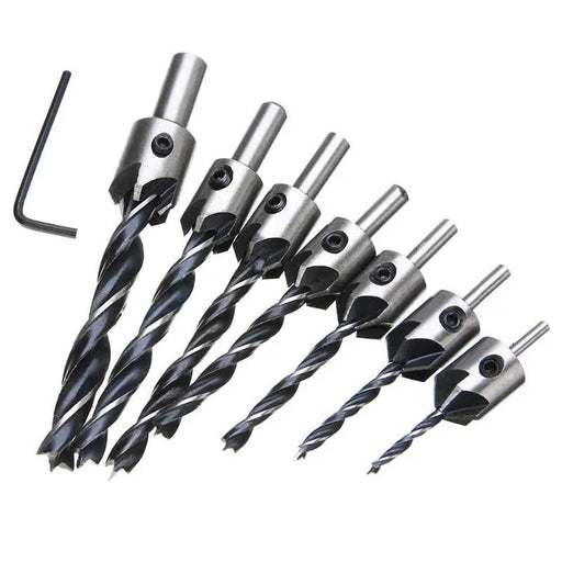 23pcs Woodworking Chamfer Drilling Tool Kit by salelink.co.nz