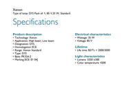 PHILIPS Xenon Standard Globe D1S 35W -4200K Single HID Headlight Bulb 85415C1 Price for 1 Bulb by JBH AUTO PARTS