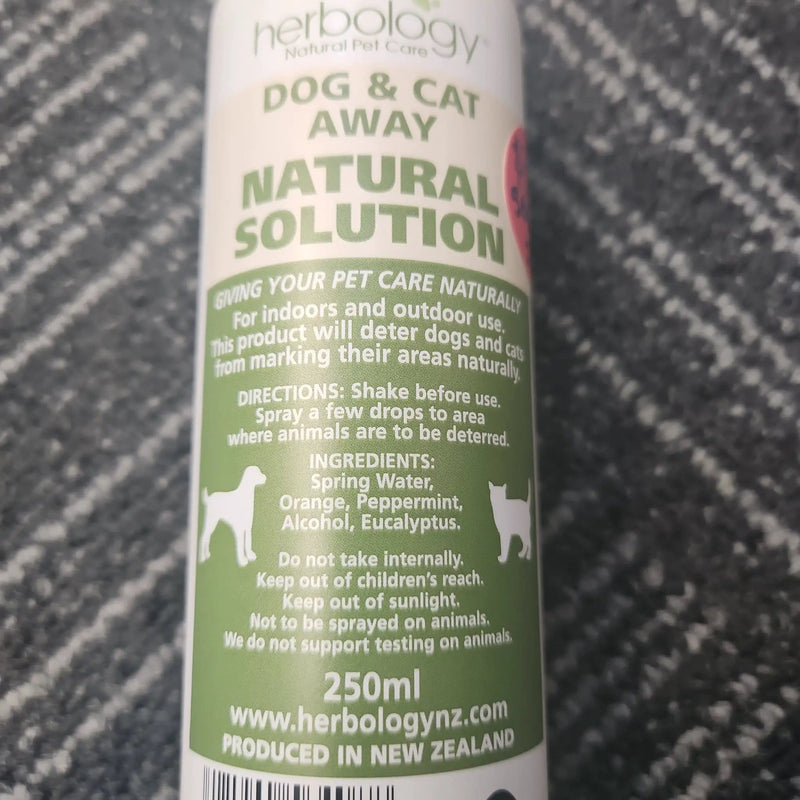 Animal Addiction Limited Pet Repellent Herbology Dog & Cat Away Natural Solution 250ml Herbology Dog & Cat Away Natural Solution 250ml