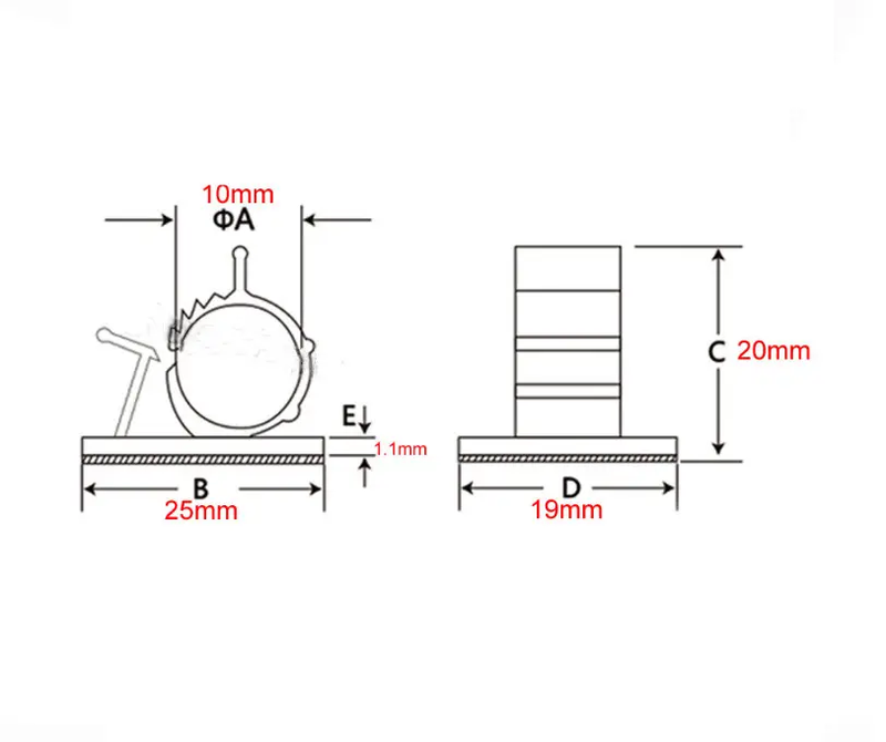 Cable Clips Cable Organiser Management Wire by salelink.co.nz