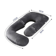 Pregnancy Pillow - Grey by salelink.co.nz
