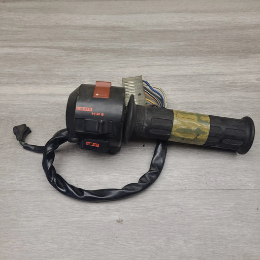 VT250F (MC08) Right switch block and throttle tube by Motor Morgue