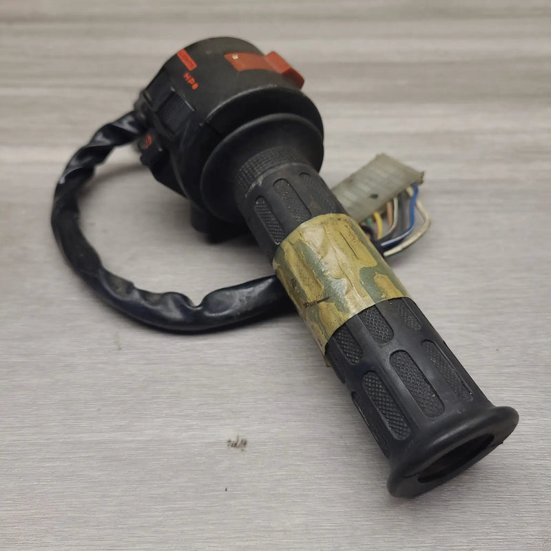 VT250F (MC08) Right switch block and throttle tube by Motor Morgue