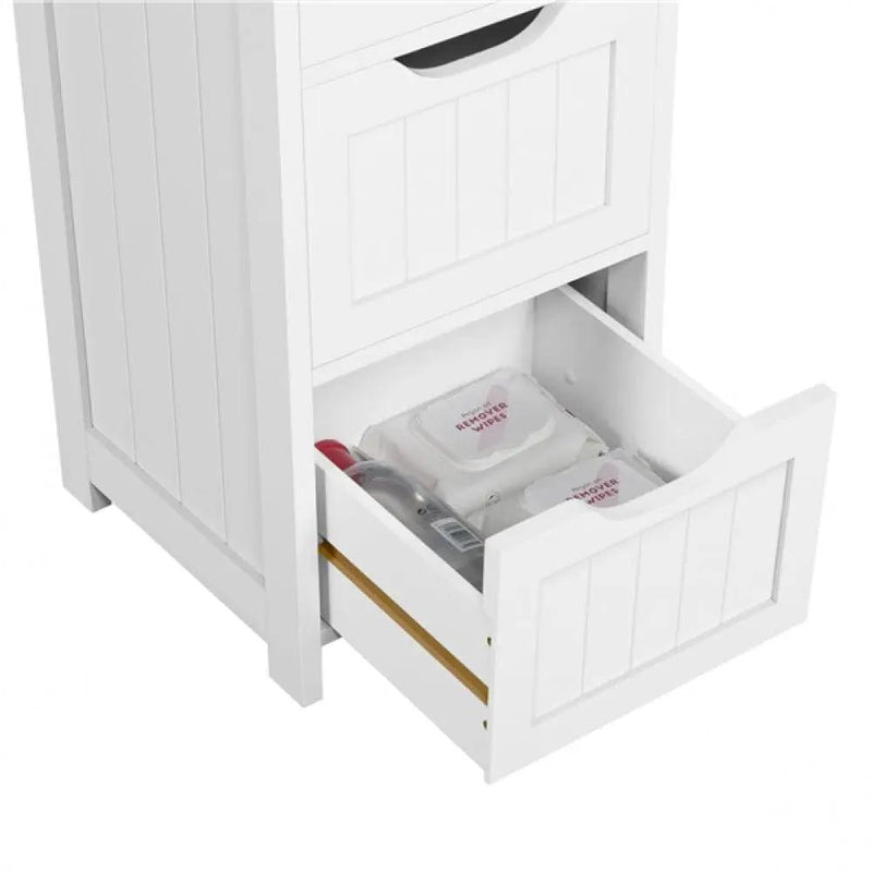 Bathroom Floor Cabinet Wooden Side Storage Organizer by Yaheetech