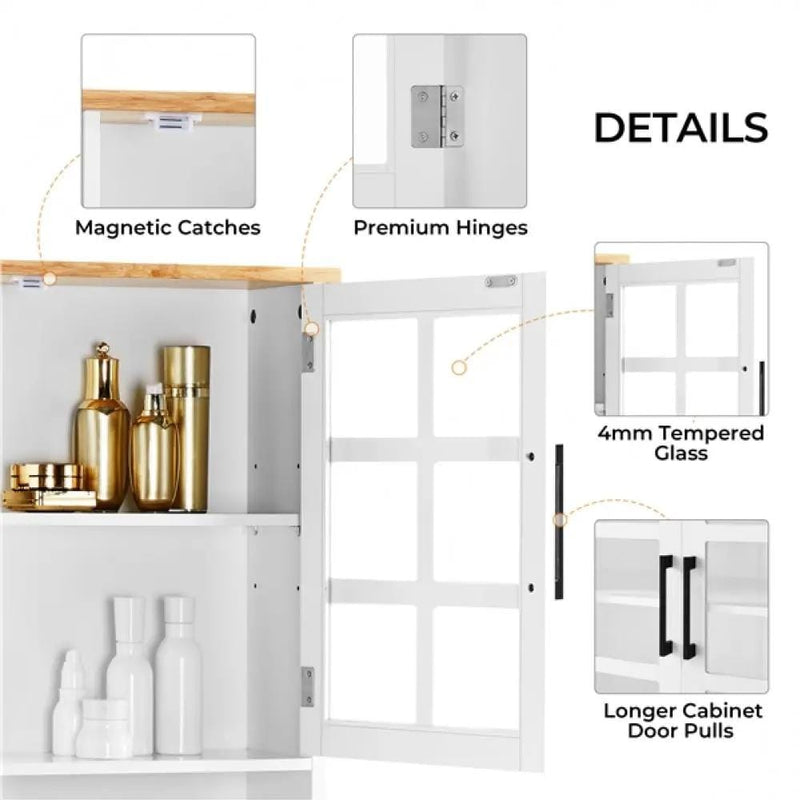 Kitchen Pantry Storage Cabinet Large Countertop Storage Kitchen Buffet by Yaheetech