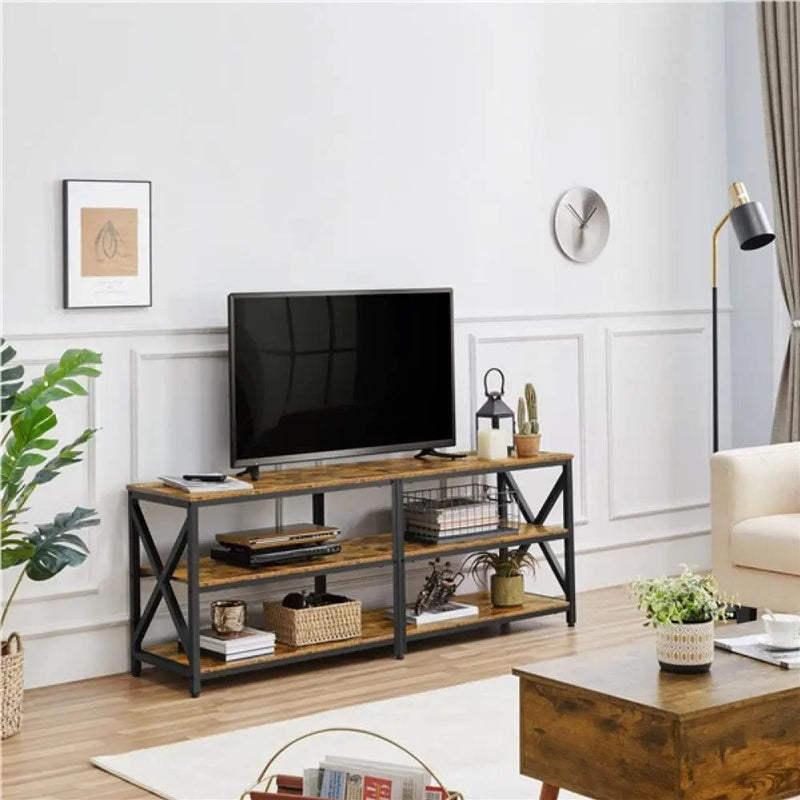 Vintage 3-layer TV Stand for TV up to 70 Inches by Yaheetech