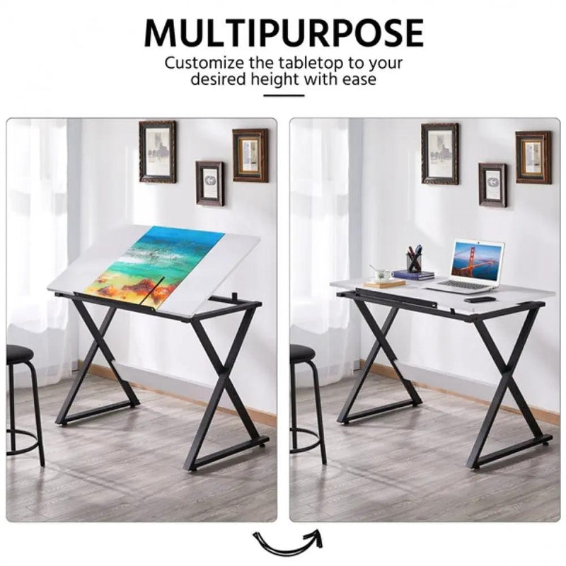 Art Table Computer Desk Drafting Table by Yaheetech
