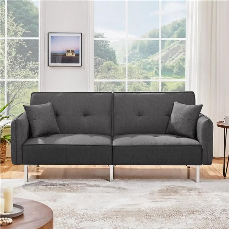 Extra Large Sofa Convertible Futon Sofa Bed by Yaheetech