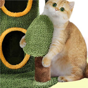 Oasis-Themed Cat Tree Cat Tower by Yaheetech