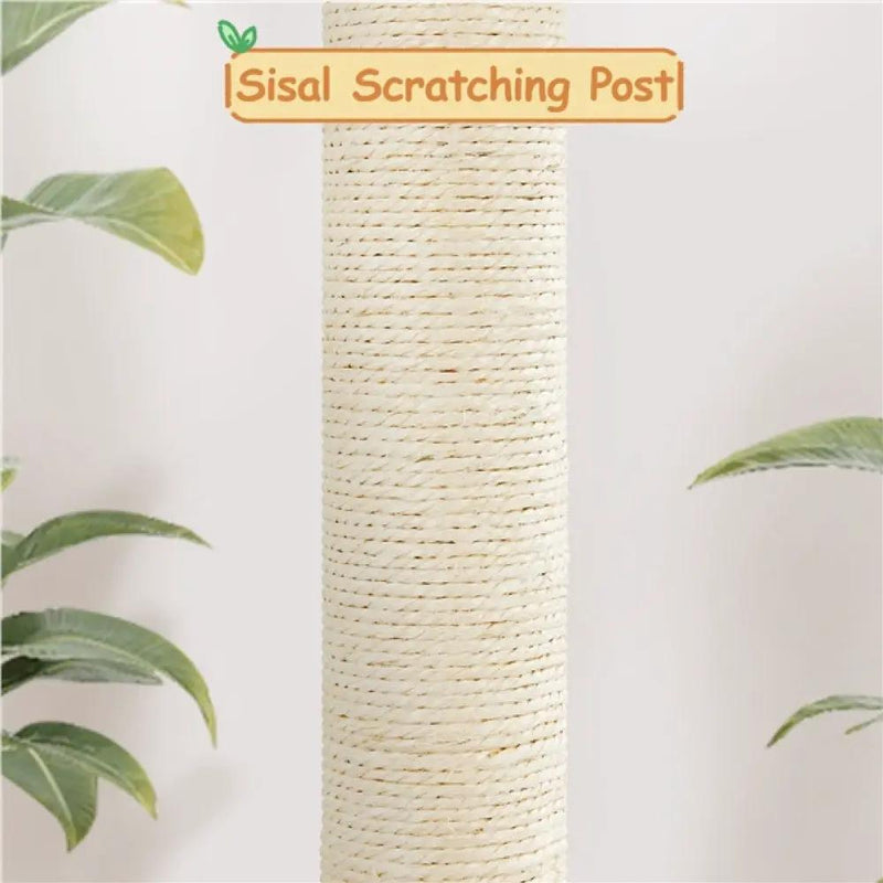 36″ Tall Rattan Cat Tree Cat House Cat Tower by Yaheetech
