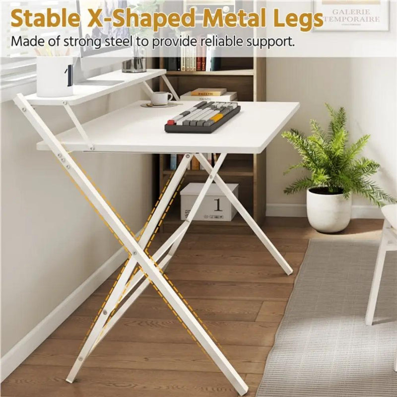 Foldable Computer Desk by Yaheetech