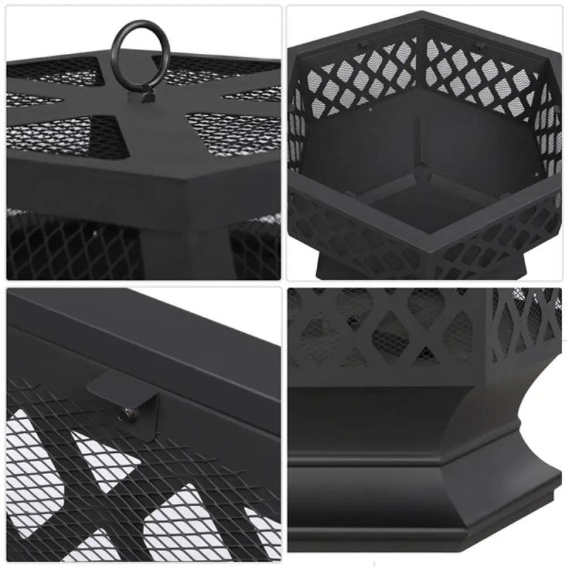 24in Heavy Duty Fire Pit by Yaheetech