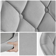 Makeup Vanity Chair Tufted Style Barrel Chair by Yaheetech