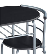 Modern Round Dining Table Set for 2 Chairs + 1 Table by Yaheetech