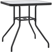 Outdoor Coffee Table Patio Square Bistro Table by Yaheetech