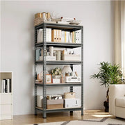 5-Tier Utility Shelves Adjustable Metal Shelving Units by Yaheetech