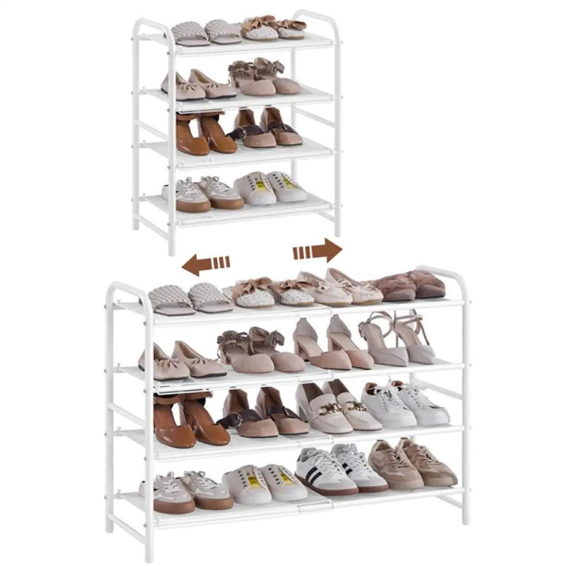 4 Tier Iron Shoe Rack Organiser by Yaheetech