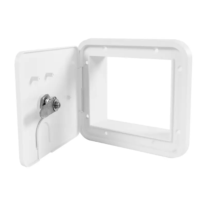 Caravan Utility Door Access Hatch Rectangle 194x165mm RV Motorhome Lock by salelink.co.nz