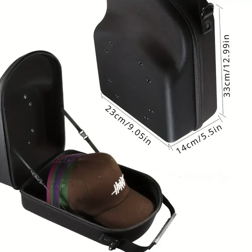 Baseball Hat Box Travel Caps Storage Organizer Case by salelink.co.nz