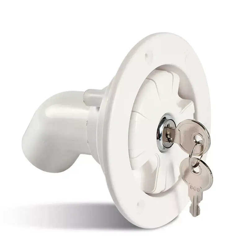 Gravity Water Inlet Filter RV Filler Neck Plastic Lockable Trailer Caravan Hatch by salelink.co.nz