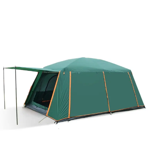 Silver Coated Tent Camping Tent 430x305x203cm - Green by salelink.co.nz