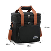 Insulated Lunch Cooler Bag - Grey by salelink.co.nz