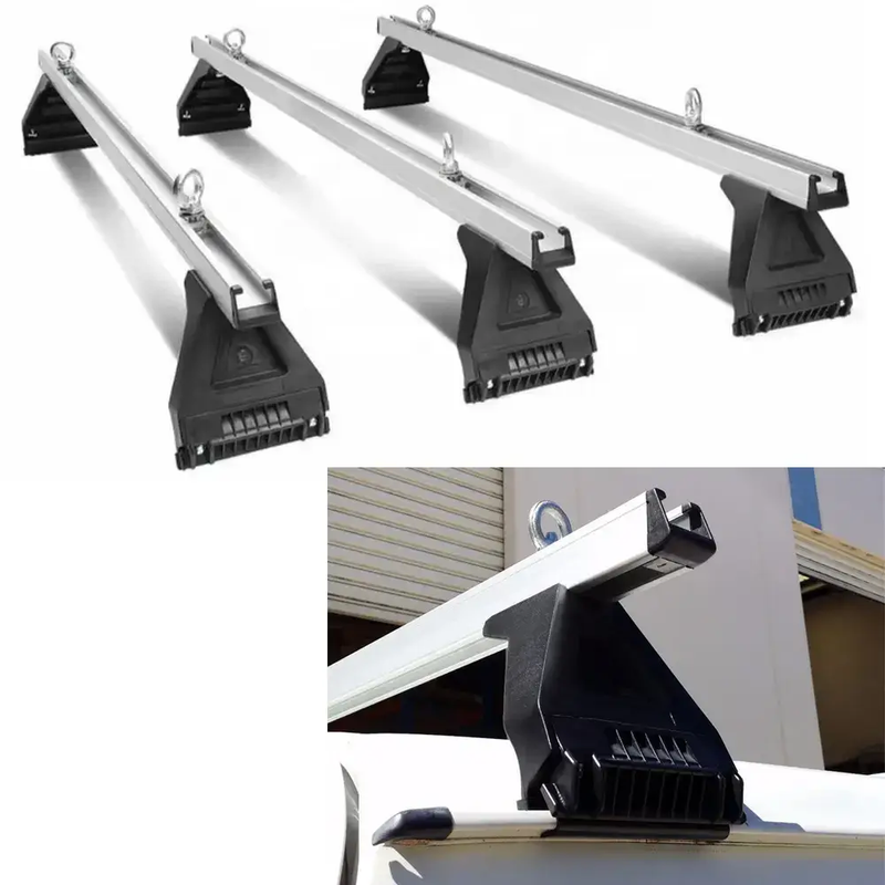 Set of 3 Heavy Duty Roof Racks Suitable for Toyota Hiace 2007-2019 by salelink.co.nz