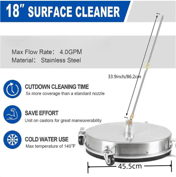 18" Pressure Washer Surface Cleaner by salelink.co.nz