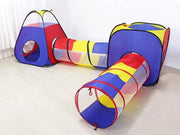 4PCS Pop-Up Square Triangle Tunnel Play Tent Kit Set by dealonline.co.nz
